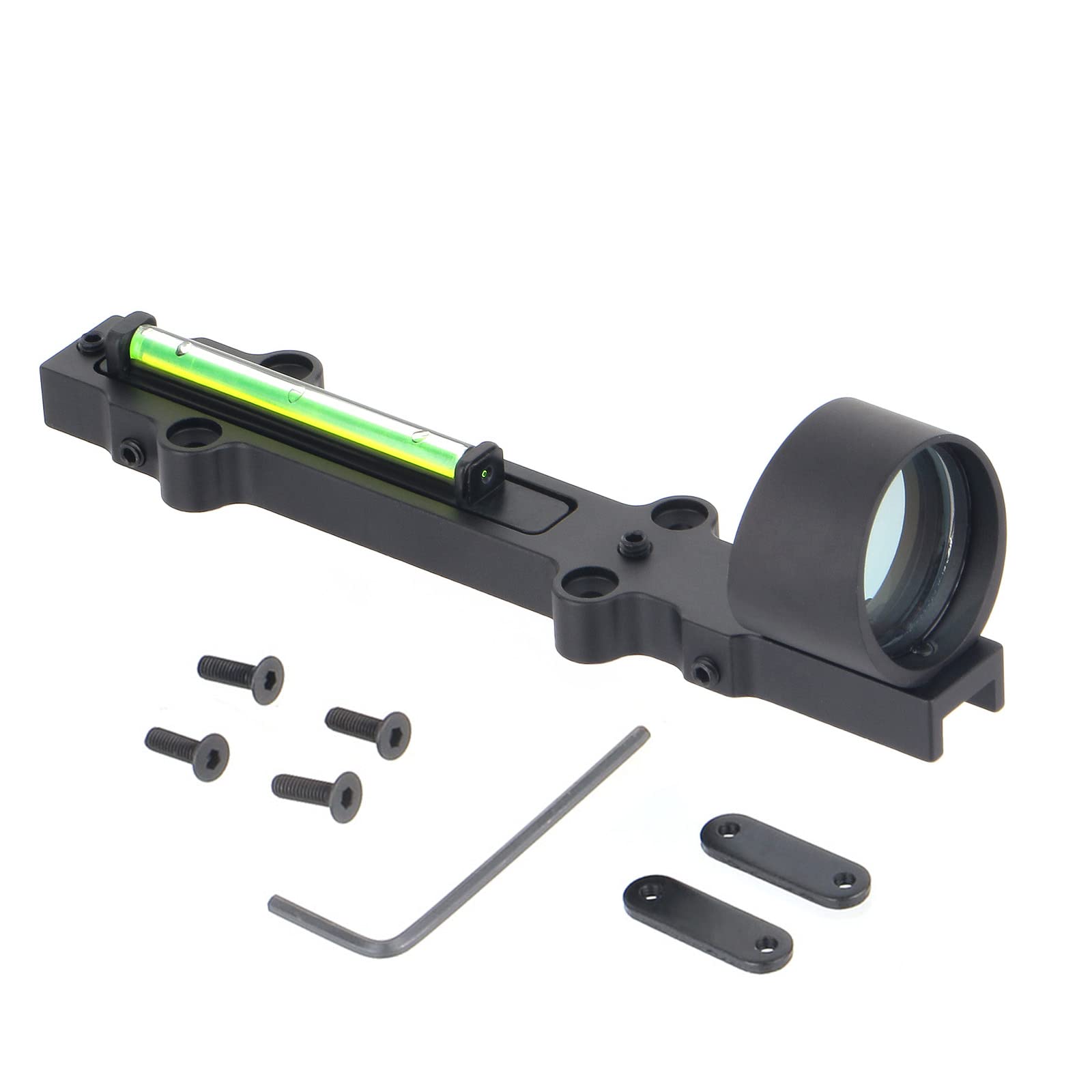 ToopMount 1X28 Red/Green Dot Sight Lightweight Rifle Scope Outdoor Sport Dot Sight Tactical Sight Red/Green Fiber Optic Dot Sight Fully Coated Dot Sight with 3 MOA (Green)