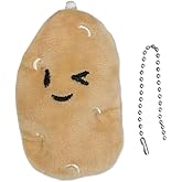 Soft Fabric Potato Doll Key Chain Brooch Pendant Plush Keychain Creative Bag Charm Decorations for Women and