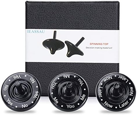 IEASSAU Spinning Tops (Set of 3) For Anxiety Stress Relief Attention Focus,Fidget Desk Toy Well Received by Children And Adults Novelty Spinner Gift