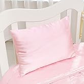 Cozysilk Natural Mulberry Silk Toddler Pillowcase for Hair and Skin, Both Side 19 Momme Silk, 1 Pack Travel Pillow Case, 13 x 18 Inches, Pink