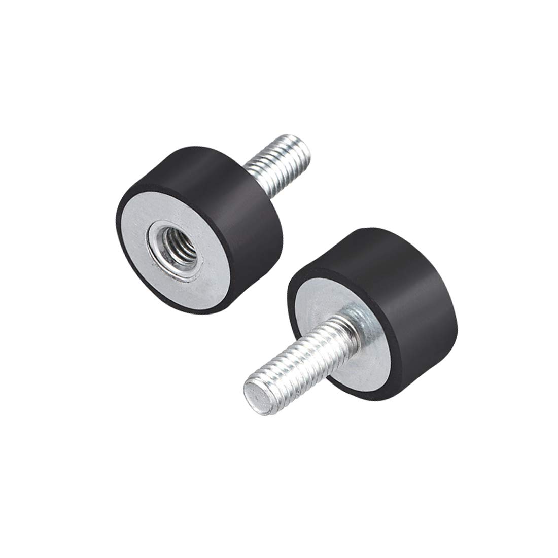 sourcing map M6 Male Female Rubber Mounts,Vibration Isolators,Shock Absorber 20mm x 10mm 8pcs