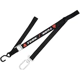 Tusk Motorcycle Swivel-Hook Carabiner Soft-Loop Tie Downs - 1.5in, 2-Pack | For Motocross, Dirt Bikes, Mountain Bikes, ATV; Durable Nylon, Premium Buckles, Non-Slip, 1200lbs Max Load