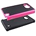 Microsoft Nokia Lumia 730 / 735 Case - Armatus Gear (TM) Slim Defender Hex Grid Hybrid Armor Case Impact Resistant Protector Cover For Nokia Lumia 730 / Lumia 735 - Pink/Black