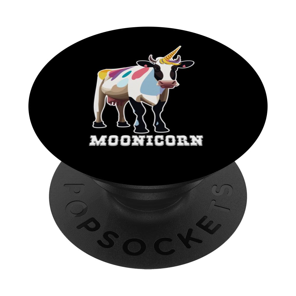 Moonicorn Funny Cow Unicorn Farm Lovers PopSockets Swappable PopGrip