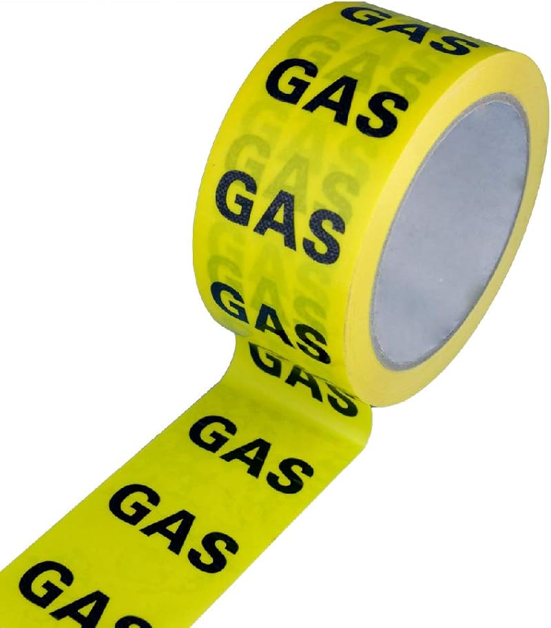 Arctic Hayes 662030 Gas ID Tape Black Yellow 50mm x 33m