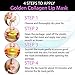 24K Gold Gel Collagen Facial Masks, 5 Packs Face Masks + 5 Pairs Gel Collagen Eye Masks+5 Pairs Lip Care Gel Masks Set for Anti-Aging & Moisturizing, Reduces Dark Circles, Nourishing Lips