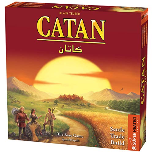 Superheated Neurons Catan Base Game | 3-4 Players | Official Version | English And Arabic Language | Family Game For Ages 10+ | Board Game - Strategy, Original - Made In Germany, ‎693602