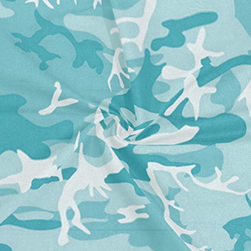 Light Blue Camo Balaclava Womens Headband Scarf Mens Versatile