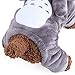 Gimilife Christmas Halloween Totoro Pet Change Appare Pet Autumn Winter Cartoon My Neighbor Totoro Coat Clothes Jumpsuit Funny Party Cosplay for Small Medium Large Dogs (Grey, XL)