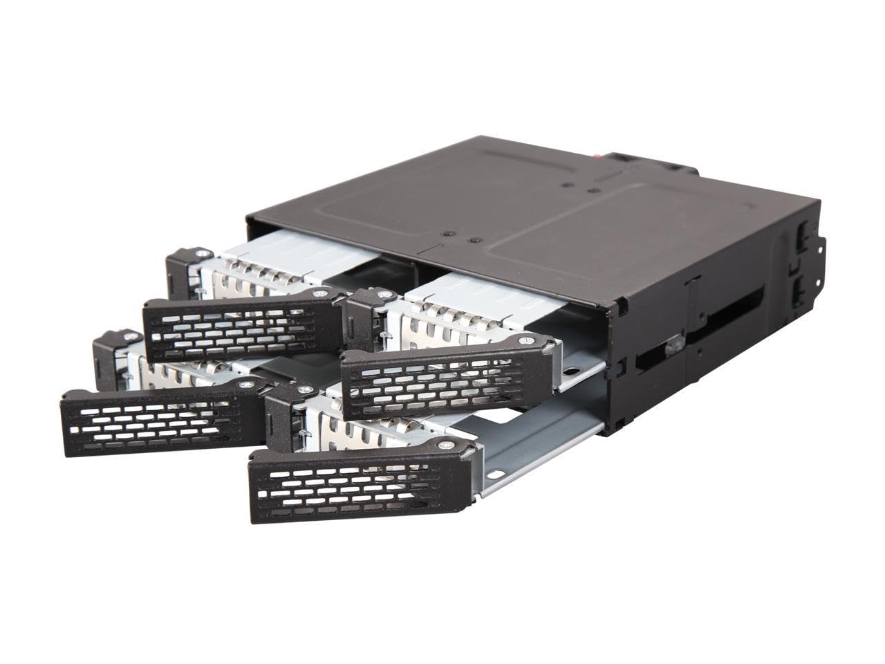 Icy Dock ToughArmor MB607SP-B SATA Hot Swap Rack for 4 x 2.5-Inch (6.4 cm) SSD/HDD, Solid Metal