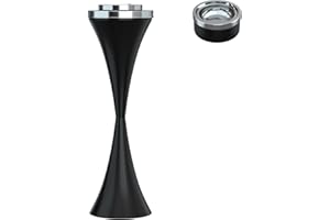 RELIANCER Floor Standing Ashtray w/Detachable Cigar Container,Stainless Steel Cigarette Ash Tray,Outdoor Self-Cleaning Ash Holder w/Weighted Base,Cigarettes Butt Receptacle Disposal for Home Patio