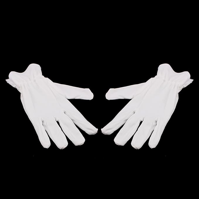 eDealMax 10 pares de guantes llenos del dedo de microfibra de trabajo de trabajo sobre protección antiestática Tamaño Medio - - Amazon.com