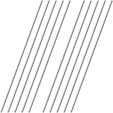 OFFCUP 304 Stainless Steel Round Rods Set 10pcs 2mm-3mm x 300mm