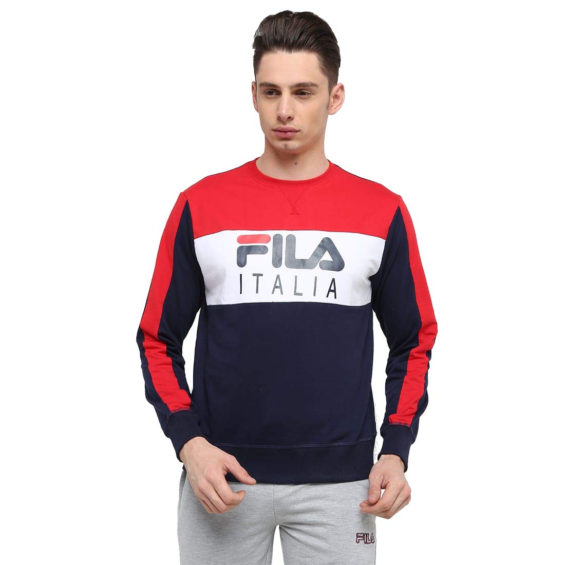 fila sweatshirt mens red