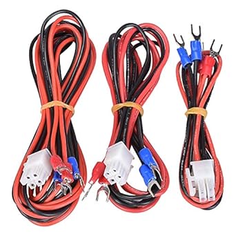 Amazon Com 3d Printer 17awg Power Cable Heated Bed Line Hot Bed Wires Soft Silicone Line 30 70 100cm Optional Power Supply For 3d Printer Parts Size 30cm Industrial Scientific