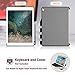 ProCase for iPad Pro 12.9 2017/2015 Companion Back Cover Case, with Pencil Holder for iPad Pro 12.9 Inch (Both 2017 and 2015 Models), Match for Smart Keyboard and Smart Cover -Grey