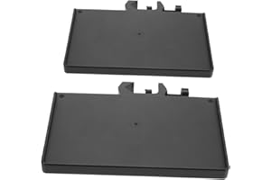 OSALADI 2pcs Microphone Sound Card Trays with Clamp-On Rack, Large 24X17.5Cm Small 20X14Cm Microphone Holder