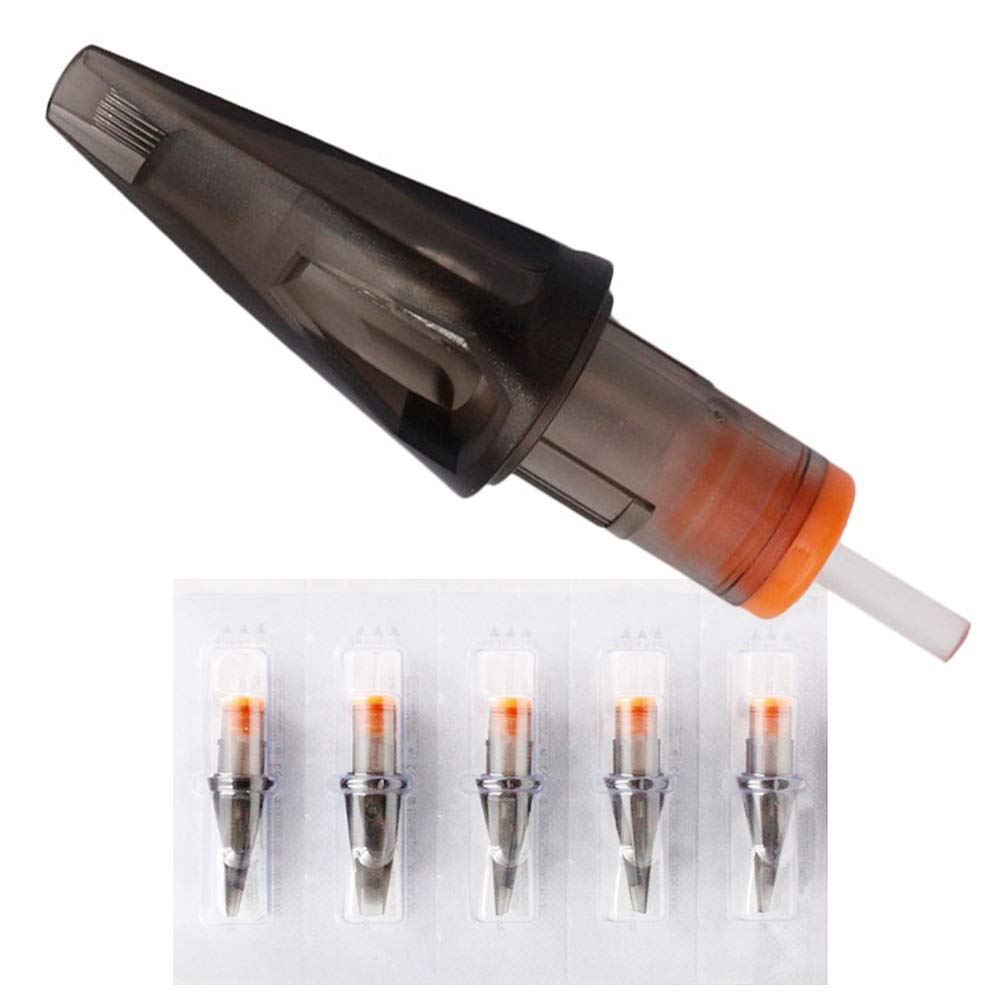 WARRIOR Tattoo Cartridges and Needles Surgical Steel PVC Tube Permanent Makeup Curve Magnum Disposable Pre Sterile Eo gas New Pack of 20 (NEW 1225CM)