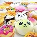 Random 20 pcs Jumbo Medium Mini Soft Squishy Cake/Panda/Bread/Buns Phone Straps