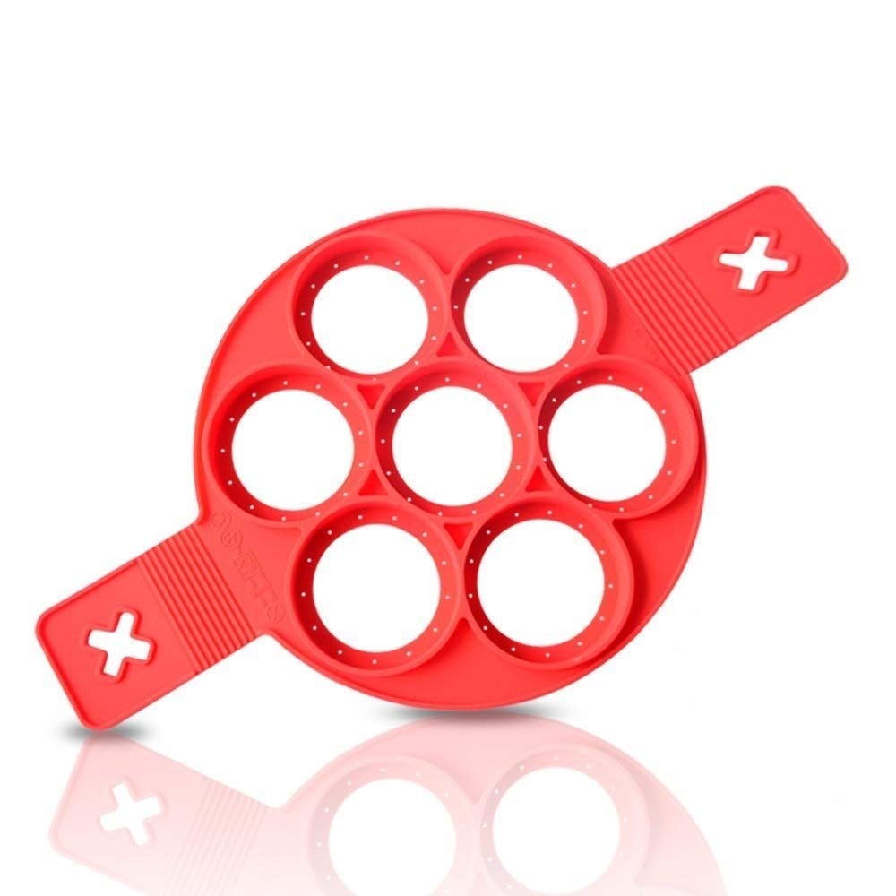Silicone Pancake Maker Nonstick Cooking Tool Egg Ring Maker Pancakes Flip Egg Mold Cheese Egg Cooker Kitchen Gadget
