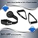Resistance Bands for Working Out | 7Ft Long Resistance Bands |Exercise Bands with Carry Pouch and Door Anchor I Latex Free Workout Bands Including an Exclusive iPhone App and E-Book