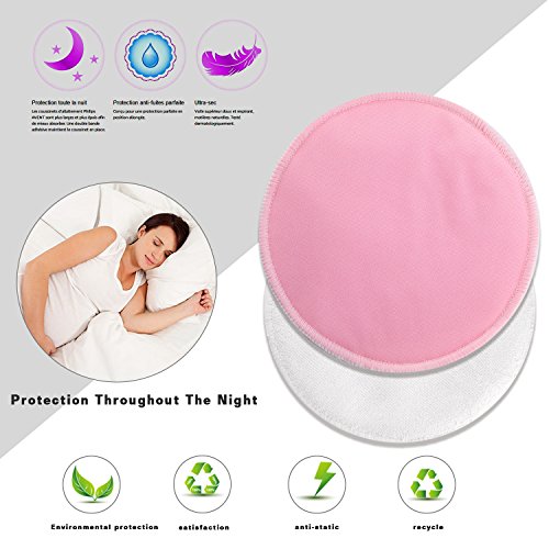 Everove Organic Washable Nursing Pads | 12 pack with Laundry Bag – Extra Absorbent & Reusable - Thumbnail 4
