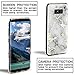 Galaxy S8 Plus Case,KAKA Samsung Galaxy S8 Plus Case,Ultra-Thin Slim Fit Shockproof Marble Pattern Anti-Scratch Dust-Proof Protective Case Cover for Samsung Galaxy S8 Plus,White Marble/Gold Branch