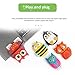 LEIZHAN 5X8GB Cute Animals USB Flash Drive with Chain Bee Fox Owls Penguin Pen Drive Gifts for School Kids and Students Valentine's Day Gift (Pack of 5 Animals)