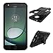 Yiakeng for Moto Z Play Droid Case, Shockproof Impact Protection Tough Rugged Dual Layer Protective Case Cover with Kickstand for Motorola Moto Z Play Droid (Black)