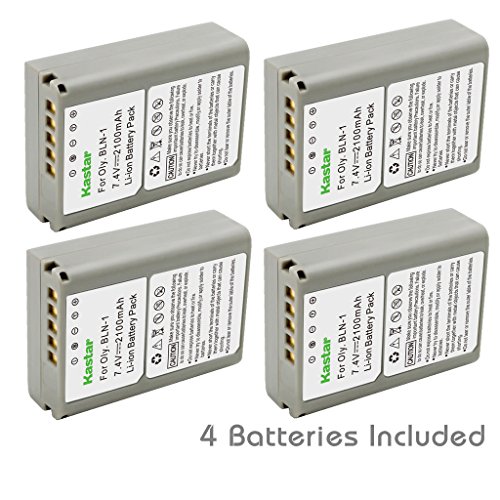 Kastar Battery (4-Pack) for Olympus BLN-1, BCN-1, BLN1 and Olympus OM-D E-M1, OM-D E-M5, PEN E-P5 Digital Cameras