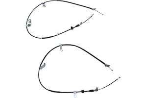 TRQ Rear Parking Brake Cable Compatible with 2007-2011 Toyota Yaris