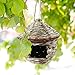 Tenforie Bird House for Outside, Resting Place for Birds, Hanging Natural Grass Bird Nest, Hummingbird House Handcrafted Hut