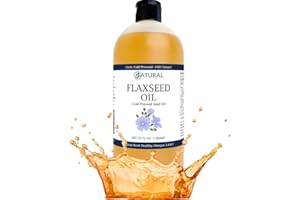 Zatural Flaxseed Oil Organically Grown 100% Pure Cold Pressed Omega Rich Fatty Acids 32oz