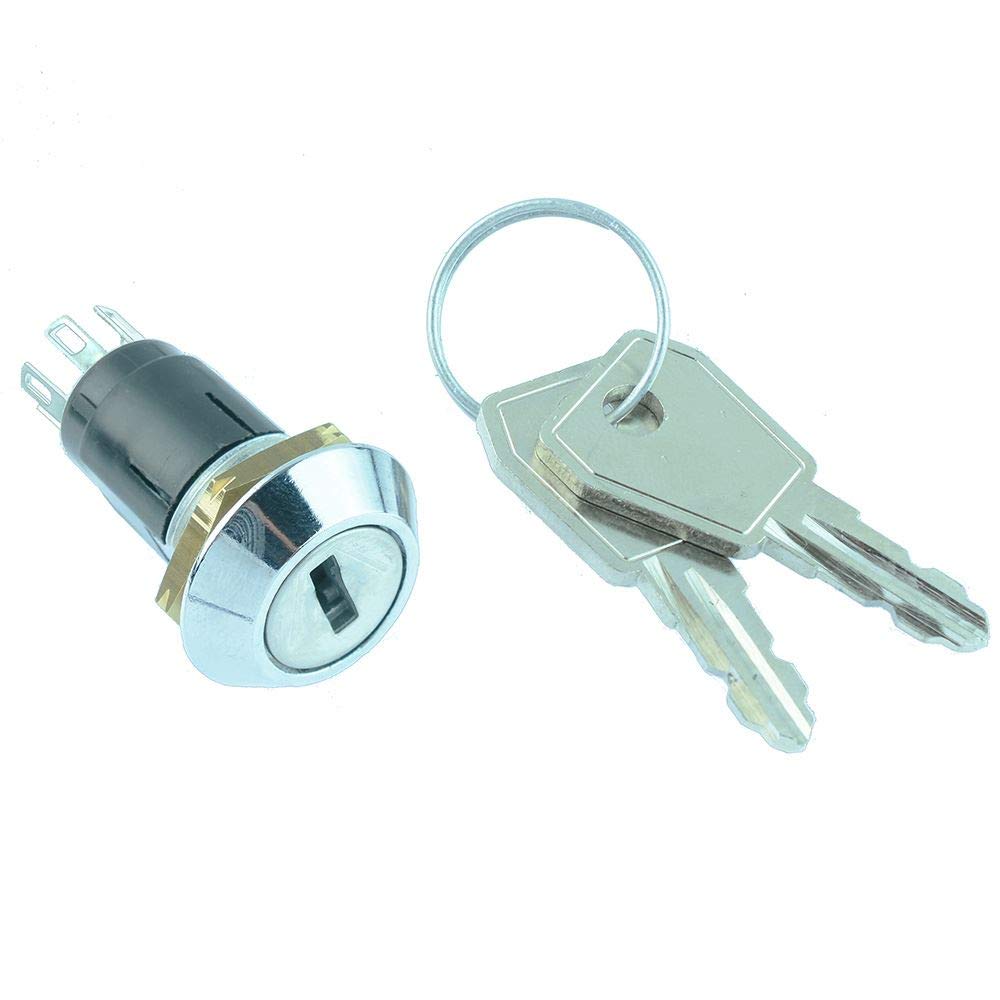 Lorlin ONON Keylock Key Switch DPDT 1A 125V High Quality (SRL5LD2