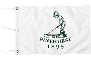 2BUT Pinehurst Golf Club Golf Pin PGA Flag Practic Putting Green Golf Flag For Backyard Garden Double-Sewn 600D Nylon Miniature Pin Flag (A 20"X13" Grommet)