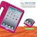 HDE Kids Case for iPad Mini 2 3 -Shock Proof Rugged Heavy Duty Impact Resistant Protective Cover Handle Stand for Apple iPad Mini 1 2 3 Retina (Hot Pink)
