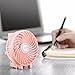 EasyAcc Mini Handheld Fan, Personal Cooling Fan Folding USB Desk Fan Small Portable Table Fan for Travel Camping Outdoors Office Home - Pink…