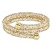 Swarovski Crystaldust Double Bangle Bracelet, Golden Crystal - Small
