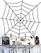 jollylife Fake Spider Web Halloween Decorations Outdoor - Black Yard Party Haunted House Decor 2PCS
