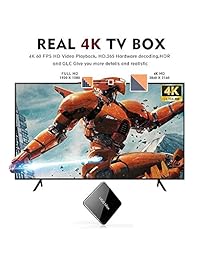 [gratis Colorful retroiluminación teclado] TV Box, 4 G 64 G H96 Max Smart 4 K TV Box Android 7.1 RK3328 Quad Core compatible con 3d 4 K (60Hz) Full HD H.265 Dual Wifi BT 4.1 reproductor multimedia inteligente