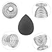 Makeup Blender Beauty Sponge set,Makeup blender holder Cosmetics Beauty Sponge Blender Foundation Blending Sponge Makeup Sponges Stand (black)