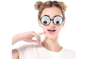 Funny Eyeglasses Googly Eyes Glasses Novelty Shades Funny Costume Accessories for Party Favor Party Glasses