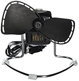 Caframo Chinook. 2-Speed Desk Fan. Cage Free, Easy to Clean. Canadian Made. Black