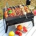 Uten BBQ Grill Portable, Charcoal Barbecue Grill Smoker Grill for Outdoor Cooking Camping Hiking Picnics [Small]