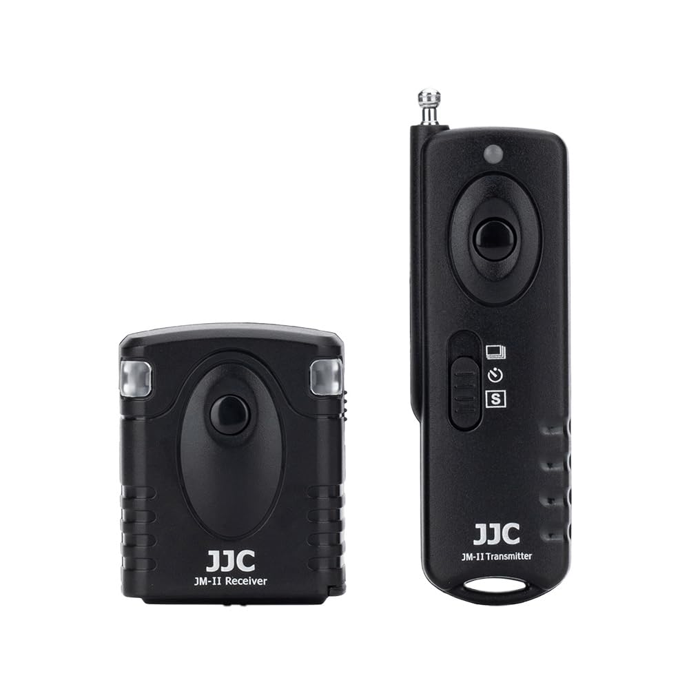 JJC JM-A Camera Wireless Remote Control Shutter Release for Canon EOS R3 R5 R, 5D, 5DS, 5DS R, 1DX Mark III II, 5D Mark IV III II, 1Ds Mark II III, 1D C Mark II III IV II N, 6D II, 7D II, 6D 7D 40D 50D D30 D60 D2000