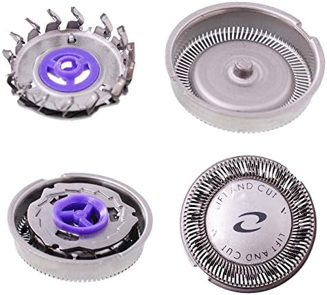 Razorless 3 pcs Replacement Heads Blades Electronic Shaver Razor Cutter Philips Parts for Norelco HQ3 HQ55 HQ6 HQ916 HQ8 Razor