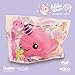 Ibloom Millie The Whale Cute Animal Slow Rising Squishy Toy (Light Pink, Peach Scented, 4 Inch) [Kawaii Squishies for Birthday Gift Boxes, Party Favors, Stress Balls for Kids, Girls, Boys, Adults]