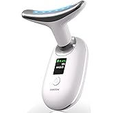 Facial Massager, Face Massager Tool,7 in 1 Face Sculpting Tool with Vibration and LED Lights for Face & Neck,Jawline Lifting Tighten Skin Care Tools Women Gifts