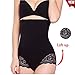 GAODI One-piece Hi-waist Tummy Control Full Cover Yoga Dress Butt Lifter Panty (M/L, Black)