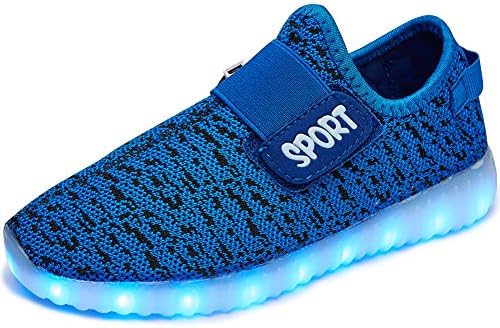 Lakerom Shoes Girls Sneakers Boys Shoes Kids Mesh Led Light up Shoes